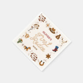 私の最初のRodeo西カウボーイ1st誕生日パーティー スタンダードカクテルナプキン (角)