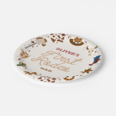 私の最初のRodeo西カウボーイ1st誕生日パーティー ペーパープレート (アングル)