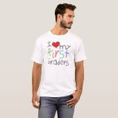 私の最初グレーダーの基本的なTシャツを愛して下さい Tシャツ (正面フル)