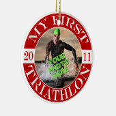 私の最初トライアスロン- 2011年 セラミックオーナメント (右)