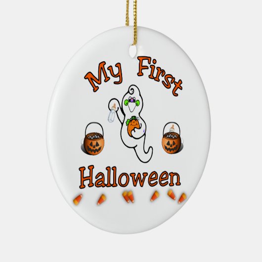 私の最初ハロウィン セラミックオーナメント (右)