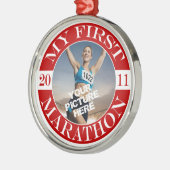 私の最初マラソン- 2011年 メタルオーナメント (左)