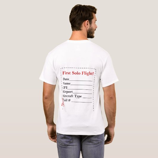 私の最初単独のワイシャツ Tシャツ (裏面フル)