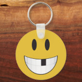 私の最初恋しく思の歯の絵文字 キーホルダー (正面)