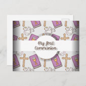 私の最初聖餐 案内ポストカード (正面/裏面)