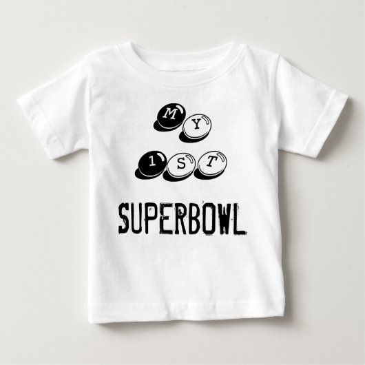 私の最初Superbowl ベビーTシャツ (正面)