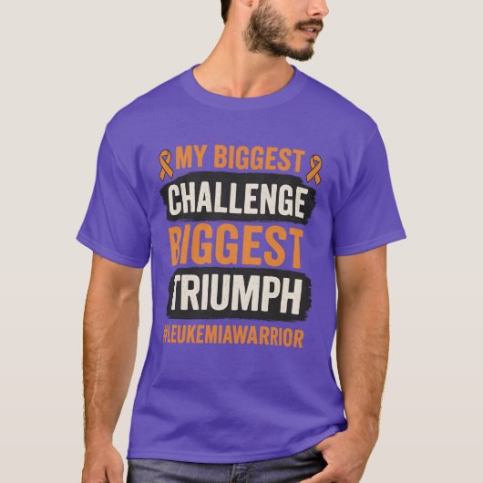 私の最大の挑戦は最大の勝利となるでしょう Tシャツ (正面)