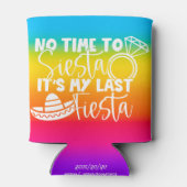 私の最後のフィエスタ | ブライズメイド パーティー カスタム 缶クーラー (裏面)