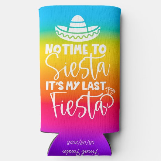 私の最後のフィエスタ ブライド ブランチェット パーティー オーダーメイド スリム缶クーラー (裏面)