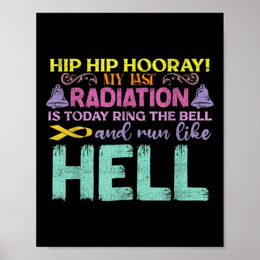 私の最後の放射線は今日の認識度癌 ポスター (正面)