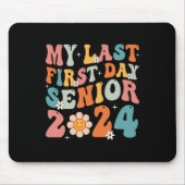 私の最後の最初の日シニア2024新学期クラス マウスパッド (正面)