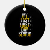 私の最後の最初の日シニア2024 セラミックオーナメント (裏面)