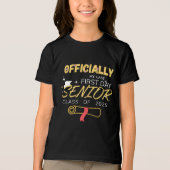 私の最後の最初の日シニア2025新学期クラス トライブレンドTシャツ (正面)