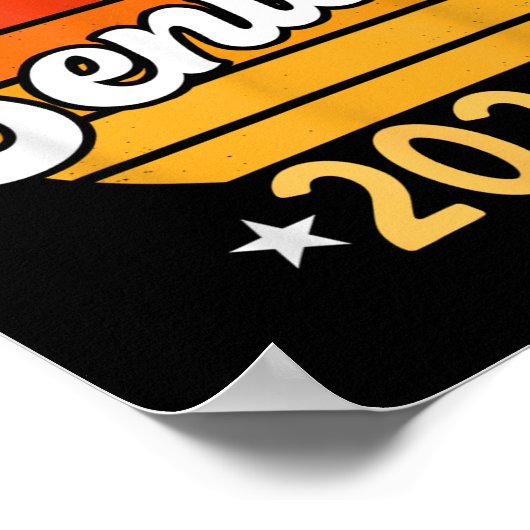 私の最後の最初の日シニア2026新学期クラス ポスター (角)