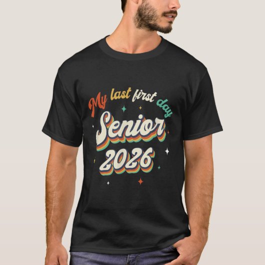 私の最後の最初の日シニア2026新学期ヴィンタ Tシャツ (正面)