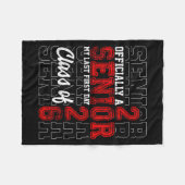 私の最後の最初の日2026高SchoのシニアライフCl フリースブランケット (正面(横))