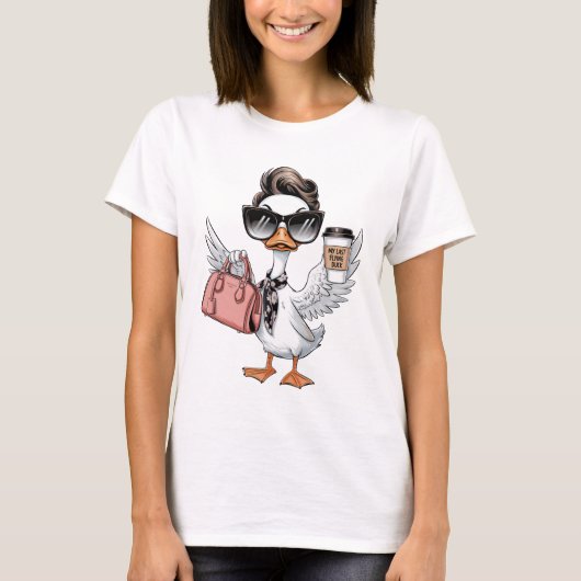 私の最後の空飛ぶアヒル Tシャツ (正面)