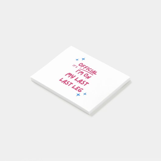 私の最後の脚切断者のハンディキャップに関する公式IM ポストイット (アングル)