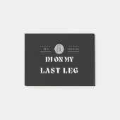 私の最後の脚切断者の正式なIMがハンデを被った ポストイット (正面)