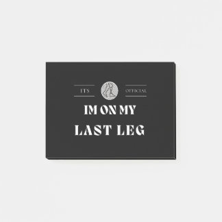 私の最後の脚切断者の正式なIMがハンデを被った ポストイット