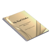 私の最後の願いスパイラルノートブック |ゴールデン・グロー
