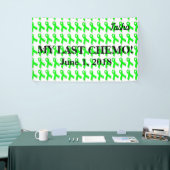 私の最後のChemoのお祝いの旗 横断幕 (トレードショー)