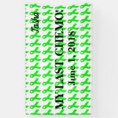 私の最後のChemoのお祝いの旗 横断幕 (縦)