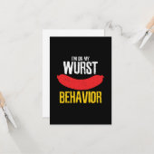 私の最悪な行動オクトーバーフェスト カード (正面/裏面インサイチュ)