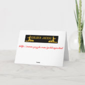 私の最愛のボーイフレンドのハッピーバースデーのキスの唇愛 カード (裏面)