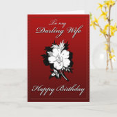 私の最愛の妻のバースデー・カード カード (黄色い花)