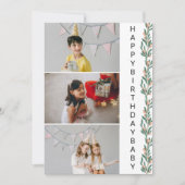 私の最愛の赤ちゃん：ハッピーバースデー、愛！ 招待状 (正面)