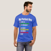 私の最高の一日 ビデオゲームTシャツ おもしろい ゲーマー ゲーム Tシャツ (正面フル)