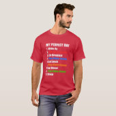 私の最高の一日 起床 ビデオゲーム ゲーム gif tシャツ (正面フル)