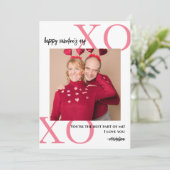 私の最高の一部XOXOロマンチックな写真のバレンタインデー シーズンカード (スタンド正面)
