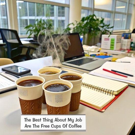 私の最高の仕事の話は白おもしろいい デスクネームプレート