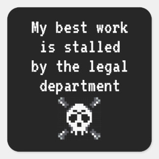 私の最高の仕事は合法で行き詰まっている スクエアシール