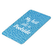 私の最高の側はプールサイドおもしろい引用文 マグネット (左側)