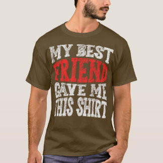 私の最高の友よこ Tシャツ