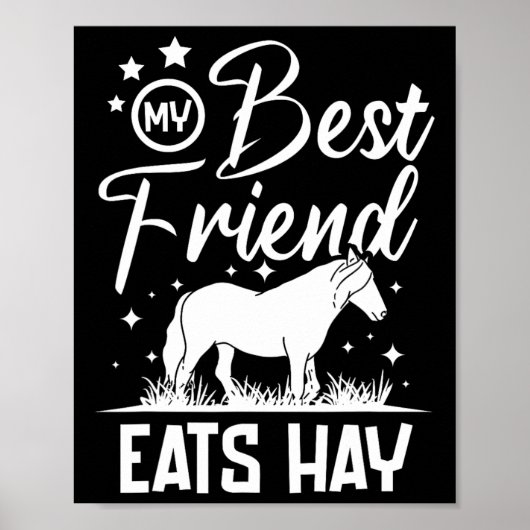 私の最高の友よ食べHay ポスター (正面)