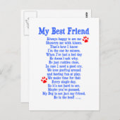 私の最高の友人の犬 ポストカード (正面/裏面)