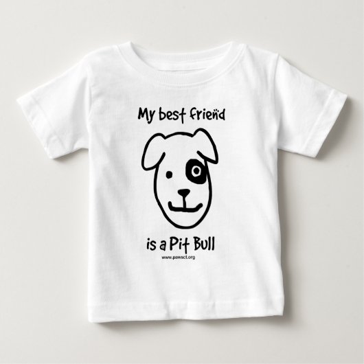 私の最高の友人は真逆さまだ ベビーTシャツ (正面)