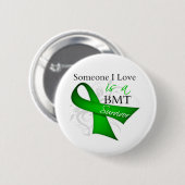 私の最高の友人は骨髄移植の生存者だ 缶バッジ (正面&裏面)