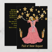 私の最高の友人(メイドオブオナー)によるハロウィン結婚式への招待状 招待状 (正面/裏面)