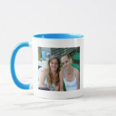 私の最高の友人、妹、写真パーソナライズされた マグカップ (左)