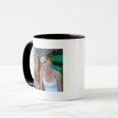 私の最高の友人、妹、写真パーソナライズされた マグカップ (正面左)