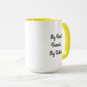 私の最高の友人、妹、写真パーソナライズされた マグカップ (正面右)