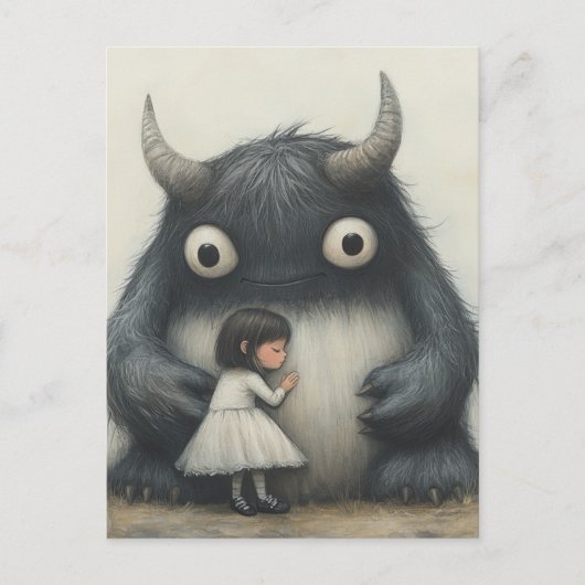 私の最高の友子と怪物 ポストカード (正面)