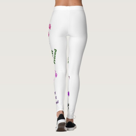 私の最高の友犬の足 レギンス (裏面)