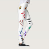 私の最高の友犬の足 レギンス (右)