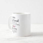 私の最高の友達のシャツ コーヒーマグカップ (正面左)
